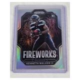 Kenneth Walker III Rookie 2022 Panini Prizm Fireworks Silver Holo #F-25 - Seattle Seahawks Football Card Kenneth Walker III Rookie 2022 Panini Prizm Fireworks Silver Holo #F-25 - Seattle Seahawks Football Card