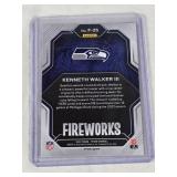 Kenneth Walker III Rookie 2022 Panini Prizm Fireworks Silver Holo #F-25 - Seattle Seahawks Football Card Kenneth Walker III Rookie 2022 Panini Prizm Fireworks Silver Holo #F-25 - Seattle Seahawks Football Card