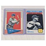 Lot of 2 Vintage Baseball Cards Featuring Mel Ott and Lou Gehrig Lot of 2 Vintage Baseball Cards Featuring Mel Ott and Lou Gehrig