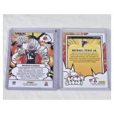 Lot of 2 Rookie Inserts Featuring Shedeur Sanders and Michael Penix Jr. Rookie Cards from 2024/2025 Donruss Bomb Squad Series - NFL Football Cards Lot of 2 Rookie Inserts Featuring Shedeur Sanders and Michael Penix Jr. Rookie Cards from 2024/2025 Donruss Bomb Squad Series - NFL Football Cards