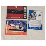 Lot of 3 Relic Football Cards with Edgerrin James, Eric Ebron, and Courtland Sutton Lot of 3 Relic Football Cards with Edgerrin James, Eric Ebron, and Courtland Sutton