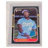 Bo Jackson Rookie 1986 Donruss Rated Rookie #35 - Kansas City Royals Baseball Card Bo Jackson Rookie 1986 Donruss Rated Rookie #35 - Kansas City Royals Baseball Card