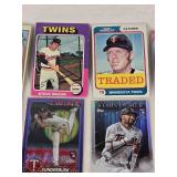 Lot of 22 Minnesota Twins Baseball Cards Featuring Players Like David Ortiz, Royce Lewis, and Joe Ryan with Rookies and Holo Features Lot of 22 Minnesota Twins Baseball Cards Featuring Players Like David Ortiz, Royce Lewis, and Joe Ryan with Rookies and Holo Features