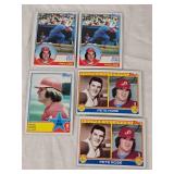 Lot of 5 Pete Rose Baseball Cards including 1983 Topps Super Veteran and All Star cards. Lot of 5 Pete Rose Baseball Cards including 1983 Topps Super Veteran and All Star cards.