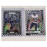 Lot of 2 Derick Hall and Danielle Hunter SSP Prism Checkerboard Design, Including Rookie Card Features Lot of 2 Derick Hall and Danielle Hunter SSP Prism Checkerboard Design, Including Rookie Card Features