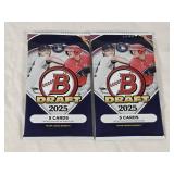 Lot of 2 Unopened Packs of Bowman Draft 2025 Baseball Lot of 2 Unopened Packs of Bowman Draft 2025 Baseball