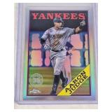 Aaron Judge 2023 Topps Chrome 35th Anniversary Refractor #88BC-1 - New York Yankees Baseball Card Aaron Judge 2023 Topps Chrome 35th Anniversary Refractor #88BC-1 - New York Yankees Baseball Card