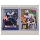 Lot of 2 Barry Sanders Football Cards featuring Playoff Momentum and Fleer Ultra Hot Numbers Lot of 2 Barry Sanders Football Cards featuring Playoff Momentum and Fleer Ultra Hot Numbers