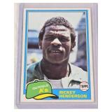 Rickey Henderson 1981 Topps #261 - Oakland Athletics Vintage Baseball Card Rickey Henderson 1981 Topps #261 - Oakland Athletics Vintage Baseball Card