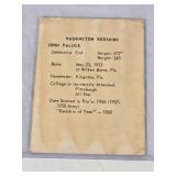 John Paluck 1960 Kahn's Compliments - Washington Redskins Vintage Football Card John Paluck 1960 Kahn's Compliments - Washington Redskins Vintage Football Card