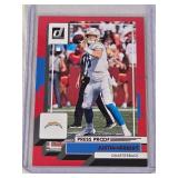Justin Herbert 2022 Panini Donruss Press Proof Red SP #294 - Los Angeles Chargers Football Card Justin Herbert 2022 Panini Donruss Press Proof Red SP #294 - Los Angeles Chargers Football Card