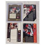Lot of 4 Jerry Rice Football Cards featuring Action Packed 1995, Pinnacle, Upper Deck All NFL Team, and Encore sets. Lot of 4 Jerry Rice Football Cards featuring Action Packed 1995, Pinnacle, Upper Deck All NFL Team, and Encore sets.