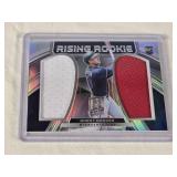 Brent Rooker Rookie 2021 Panini Spectra Rising Rookie Dual Jumbo RC Patch Prizm #RR-BR - Minnesota Baseball Card Brent Rooker Rookie 2021 Panini Spectra Rising Rookie Dual Jumbo RC Patch Prizm #RR-BR - Minnesota Baseball Card