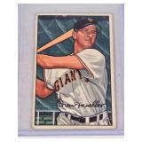 Don Mueller 1952 Bowman #18 - New York Giants Vintage Baseball Card Don Mueller 1952 Bowman #18 - New York Giants Vintage Baseball Card