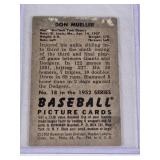 Don Mueller 1952 Bowman #18 - New York Giants Vintage Baseball Card Don Mueller 1952 Bowman #18 - New York Giants Vintage Baseball Card