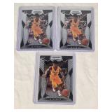 Lot of 3 Ja Morant Rookie Cards from Panini Prizm Set - Murray State University Lot of 3 Ja Morant Rookie Cards from Panini Prizm Set - Murray State University