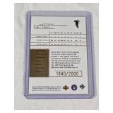 Brett Favre Rookie 1998 SP Authentic Rookie Time Warp Numbered 1640/2000 - Atlanta Falcons Football Card Brett Favre Rookie 1998 SP Authentic Rookie Time Warp Numbered 1640/2000 - Atlanta Falcons Football Card