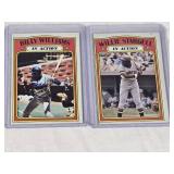 Lot of 2 Baseball Cards Featuring Billy Williams and Willie Stargell Vintage Baseball Cards Lot of 2 Baseball Cards Featuring Billy Williams and Willie Stargell Vintage Baseball Cards