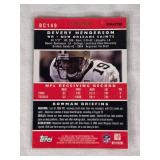 Lot of 4 Numbered Football Cards Featuring Kurt Warner, Marshall Faulk, Devery Henderson, and Patrick Willis Lot of 4 Numbered Football Cards Featuring Kurt Warner, Marshall Faulk, Devery Henderson, and Patrick Willis