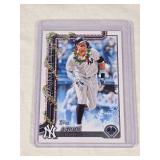 Aaron Judge 2025 Topps Holiday SP #H161 - New York Yankees Baseball Card Aaron Judge 2025 Topps Holiday SP #H161 - New York Yankees Baseball Card