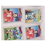 Huge Lot of Vintage Football Cards Featuring Various Players from the 1970s Era Including Teams like Dolphins, Cardinals, and Browns. Huge Lot of Vintage Football Cards Featuring Various Players from the 1970s Era Including Teams like Dolphins, Cardinals, and Browns.