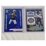 Lot of 2 Numbered Football Cards Featuring Davante Adams and Russell Wilson Lot of 2 Numbered Football Cards Featuring Davante Adams and Russell Wilson