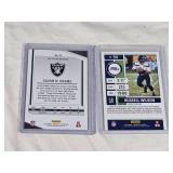 Lot of 2 Numbered Football Cards Featuring Davante Adams and Russell Wilson Lot of 2 Numbered Football Cards Featuring Davante Adams and Russell Wilson