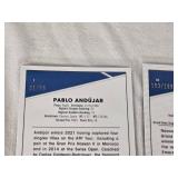 Lot of 5 Numbered Tennis Refractors Featuring Pablo Andujar, John Newcombe, Thiago Seyboth Wild, Alejandro Davidovich Fokina, and Charles Pasarell Lot of 5 Numbered Tennis Refractors Featuring Pablo Andujar, John Newcombe, Thiago Seyboth Wild, Alejandro Davidovich Fokina, and Charles Pasarell