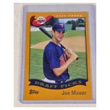 Joe Mauer Rookie 2002 Topps #622 - Minnesota Twins Baseball Card Joe Mauer Rookie 2002 Topps #622 - Minnesota Twins Baseball Card