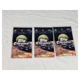 Lot of 3 Unopened Packs of 2021 Topps Chrome Tennis Lot of 3 Unopened Packs of 2021 Topps Chrome Tennis