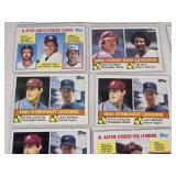 Lot of 15 1984 Leaders Vintage Baseball Cards Featuring Leaders and Notable Players Lot of 15 1984 Leaders Vintage Baseball Cards Featuring Leaders and Notable Players