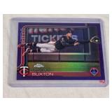 Byron Buxton 2025 Topps Chrome Purple Refractor #172 and Numbered 179/250- Minnesota Twins Baseball Card Byron Buxton 2025 Topps Chrome Purple Refractor #172 and Numbered 179/250- Minnesota Twins Baseball Card
