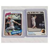 Lot of 2 Johnny Bench Baseball Cards - Cincinnati Reds Catcher Cards Vintage Lot of 2 Johnny Bench Baseball Cards - Cincinnati Reds Catcher Cards Vintage