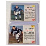 Lot of 2 Football Cards Featuring Bob Boyd and Alex Sandusky - 1962 Post Vintage Football Cards Lot of 2 Football Cards Featuring Bob Boyd and Alex Sandusky - 1962 Post Vintage Football Cards