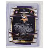Justin Jefferson 2021 Panini Select Bronze Prizm Die Cut #23 and Numbered 244/249 - Minnesota Vikings Football Card Justin Jefferson 2021 Panini Select Bronze Prizm Die Cut #23 and Numbered 244/249 - Minnesota Vikings Football Card