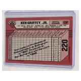 Ken Griffey Jr. Rookie 1989 Bowman #220 - Seattle Mariners Baseball Card Ken Griffey Jr. Rookie 1989 Bowman #220 - Seattle Mariners Baseball Card