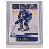 Quinn Hughes Rookie 2019-20 Upper Deck MVP Silver Auto Stanley Cup Edition #97 - Vancouver Canucks Hockey Card Quinn Hughes Rookie 2019-20 Upper Deck MVP Silver Auto Stanley Cup Edition #97 - Vancouver Canucks Hockey Card