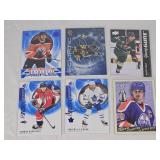 Lot of 6 Hockey Cards Featuring Connor McDavid, Sidney Crosby, Mason Shaw, Connor McMichael, Timothy Liljegren, and Wayne Gretzky. Includes Rookie and Authentic Profiles, Eclipse, and Young Guns Serie Lot of 6 Hockey Cards Featuring Connor McDavid, Sidney Crosby, Mason Shaw, Connor McMichael, Timothy Liljegren, and Wayne Gretzky. Includes Rookie and Authentic Profiles, Eclipse, and Young Guns Serie