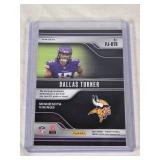 Dallas Turner Rookie Relic 2024 Panini Prizm Premier Jerseys #PJ-DTR - Minnesota Vikings Football Card Dallas Turner Rookie Relic 2024 Panini Prizm Premier Jerseys #PJ-DTR - Minnesota Vikings Football Card