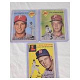 Lot of 3 Vintage Baseball Cards Featuring Tom Qualters, Hal Brown, and Mickey Micelotta - Philadelphia Phillies and Boston Red Sox. Lot of 3 Vintage Baseball Cards Featuring Tom Qualters, Hal Brown, and Mickey Micelotta - Philadelphia Phillies and Boston Red Sox.