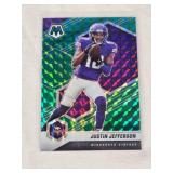 Justin Jefferson 2021 Panini Mosaic Prizm #132 - Minnesota Vikings Football Card Justin Jefferson 2021 Panini Mosaic Prizm #132 - Minnesota Vikings Football Card