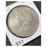 1897 US MORGAN SILVER DOLLAR