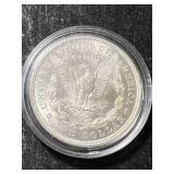 1921 US MORGAN SILVER DOLLAR UNC IN AIRTITE