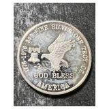 1 TROY OZ .999 FINE SILVER ROUND