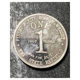 1 TROY OZ .999 FINE SILVER ROUND