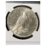 1922 US PEACE SILVER DOLLAR NGC BU