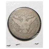 1901 US BARBER HALF DOLLAR