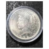 1922 US PEACE SILVER DOLLAR UNC IN AIRTITE