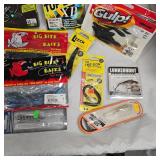 Large lot of Zoom, Spider Wire, Tufline, Booyah, Gulp