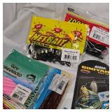 Large Lot of Yum, P-Line, Spider Wire, Net Bait, Zoom, Eagle Claw